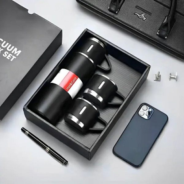 Vacuum Flask set with 2 Cups